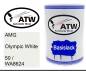 Preview: AMG, Olympic White, 50 / WA8624: 500ml Lackdose, von ATW Autoteile West.